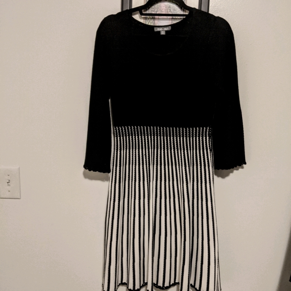 Soft light sweater dress